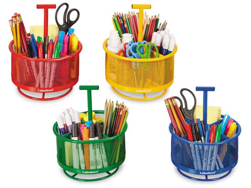  Creative Caddy Rotating Art Supplies Organizer Storage Caddy  for Kids Desk, Crayon Marker and Pencil Organization for Teachers,  Classroom Arts and Crafts at Home, Homeschool and School Supplies : Office  Products