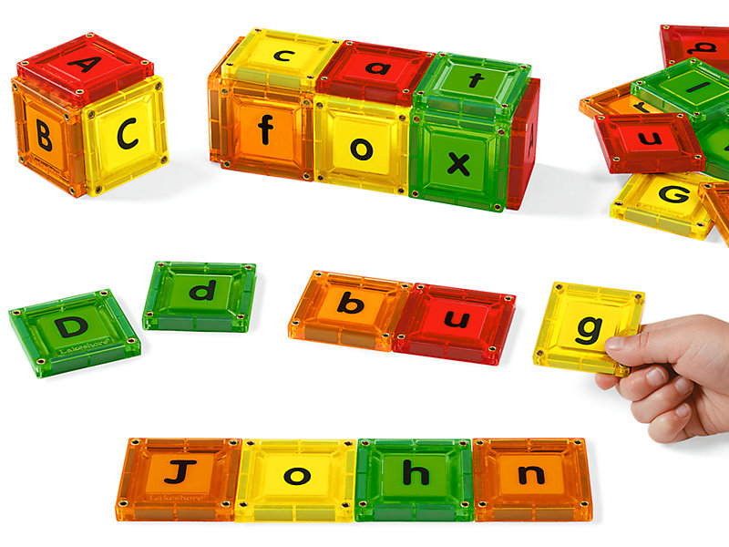 Snap-Together Letter Blocks at Lakeshore Learning