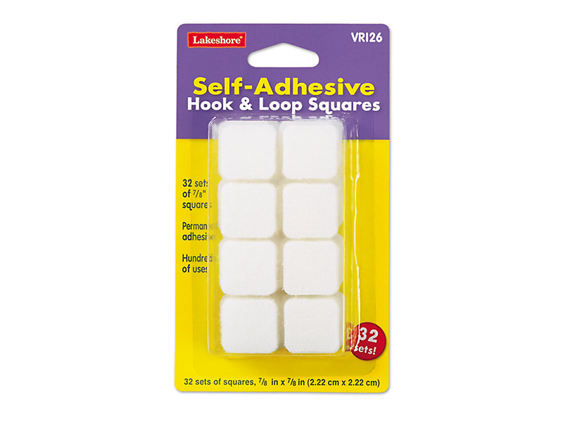 White Adhesive Velcro Hook and Loop 1 x 8