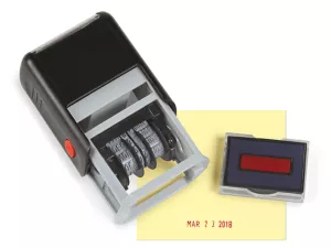 Self-Inking Date Text Stamp