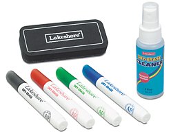 White Wet-Erase Chalk Markers - Set of 3 at Lakeshore Learning