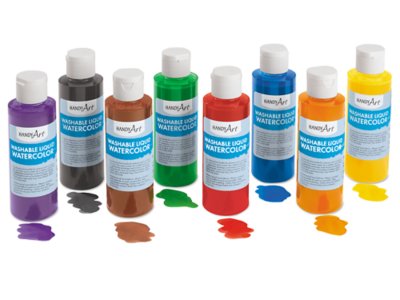 Washable Liquid Watercolors - Set of 8 at Lakeshore Learning