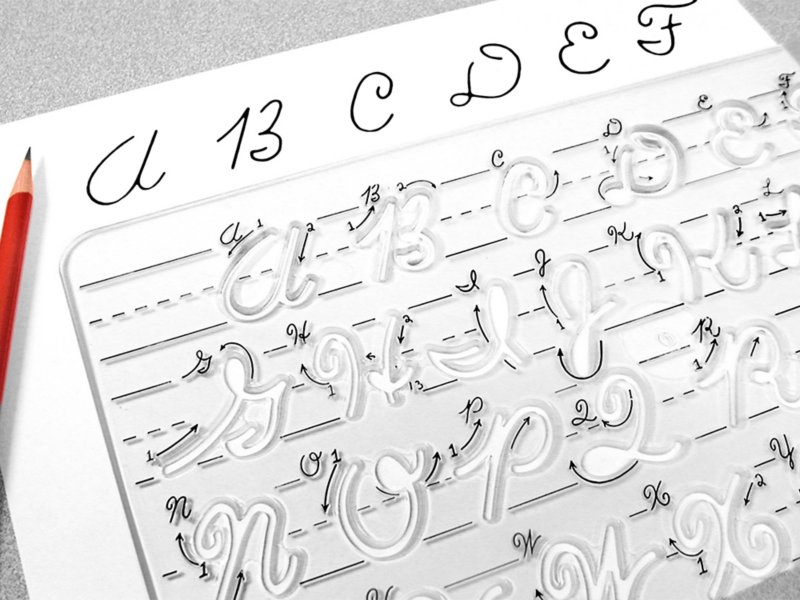 Cursive Writing Template - Uppercase Letters at Lakeshore Learning
