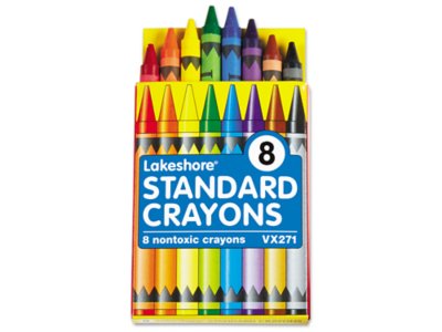 Soybean Crayons, Large, 8 Colors - DIX00900