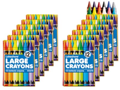 Lakeshore 12Color Large Crayons Set of 12 Student Packs at Lakeshore