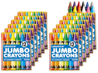Lakeshore 12Color Jumbo Crayons Set of 12 Student Packs at Lakeshore