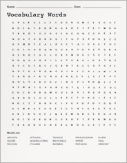 Word Search Lakeshore Learning Materials