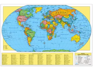 Write&nbsp;& Wipe World Wall Map