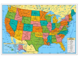 Write&nbsp;& Wipe U.S.A. Wall Map