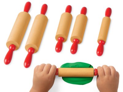 Wooden Rolling Pins - Set of 6